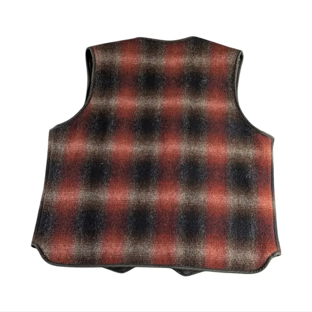 Woolrich Vintage Plaid Heritage Wool Vest EUC Large  F251